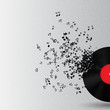 Abstract music background vector illustration for your design