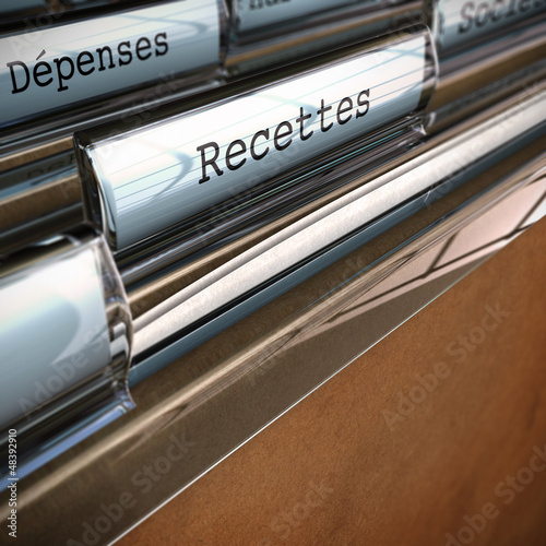 Illustration: gestion recettes et dépenses, équilibre bancaire gestion recettes et dépenses, équilibre bancaire