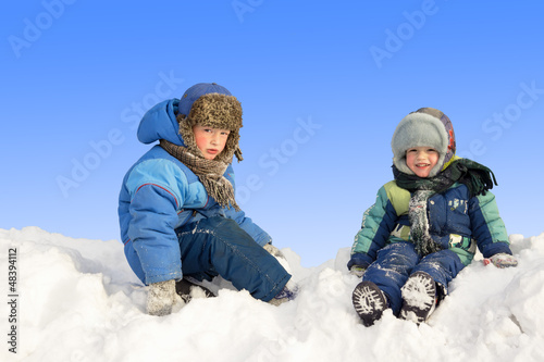 Photo: Children in winter Children in winter