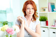 Lady at home