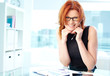 Cheerful office worker