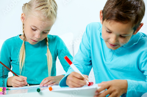 Photo: Homework with friend Homework with friend
