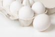 Photo: detail photo of open container with eggs detail photo of open container with eggs