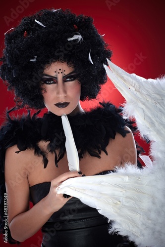 Photo: Black bogy with angel wings Black bogy with angel wings
