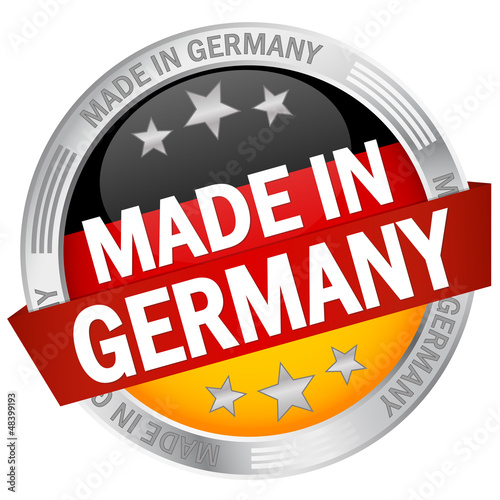 Vector: Button mit Banner "Made in Germany" Button mit Banner "Made in Germany"