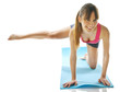 young fitness woman doing pilates exercise