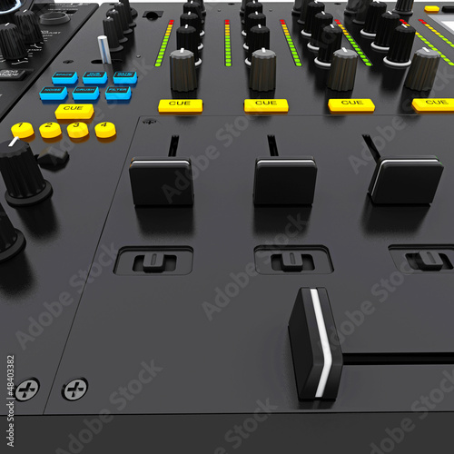 Illustration: music mixer music mixer