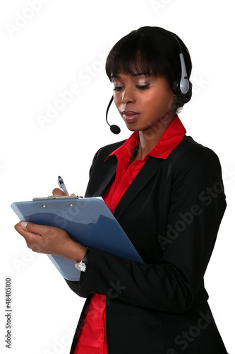 Photo: Call center supervisor Call center supervisor