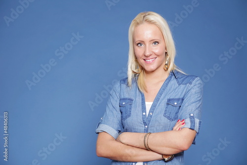 Photo: blonde isolated casual wear blonde isolated casual wear