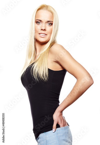 Photo: beautiful woman with long hair. beautiful woman with long hair.