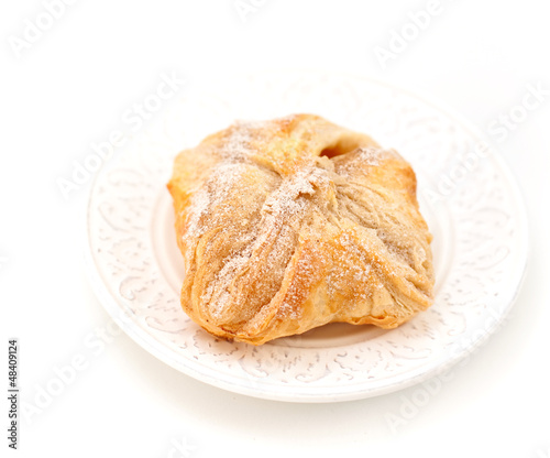 Photo: Turnover on a decorative plate Turnover on a decorative plate