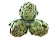 three artichokes