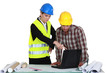 Architects interacting