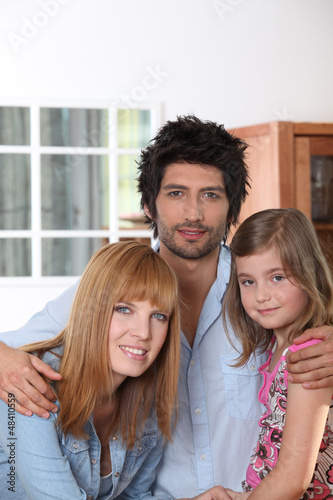 Photo: Parents with young daughter Parents with young daughter