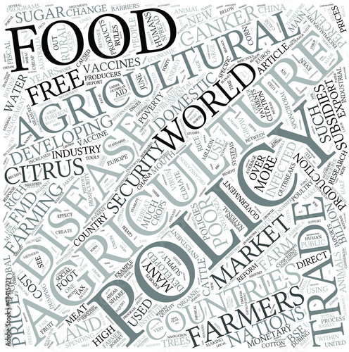 Vector: Agricultural policy Disciplines Concept Agricultural policy Disciplines Concept
