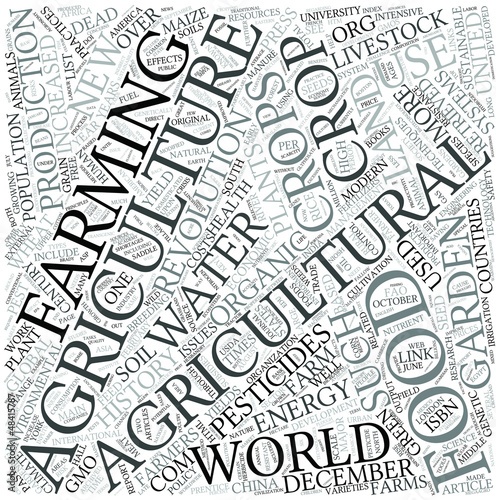 Vector: Agriculture Disciplines Concept Agriculture Disciplines Concept