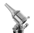 Isolated old otoscope close up