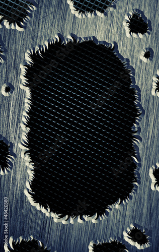 Photo: Scratched metal background Scratched metal background