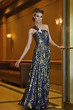 Fashion model wearing couture designer dress