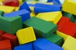 Bunte Holzbausteine