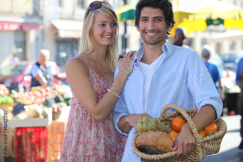 Photo: Couple on the market Couple on the market