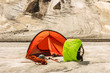 The red tent costs on glacier