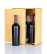 Gift Box of Red Wine Bottles