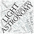Optical astronomy Disciplines Concept