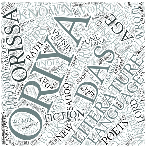Vector: Oriya literature Disciplines Concept Oriya literature Disciplines Concept