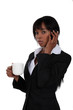 Busy businesswoman