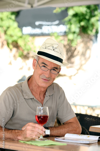 Photo: Man enjoying retired life Man enjoying retired life