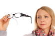 Woman with glasses