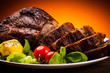 Roasted meat and vegetables