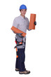 Male roofer terracotta