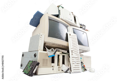 Photo: old computer components old computer components