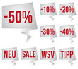 Sale Sticker - Rabatt - Reduziert - Prozent