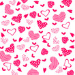 Texture with hearts