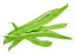 Flache grüne Bohnen
