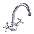 Photo: Water faucet isolated on white background Water faucet isolated on white background