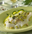Filet de poisson blanc aux courgettes