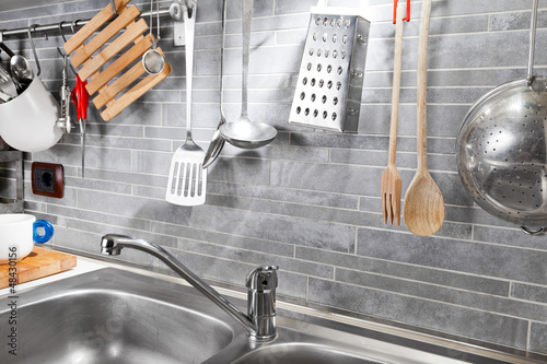 Photo: Kitchen tools from above Kitchen tools from above