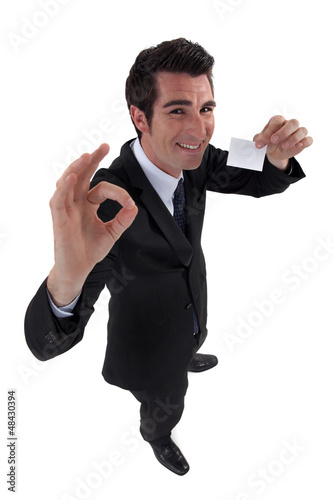 Photo: Executive business card happy Executive business card happy