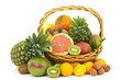 fresh fruits in a basket