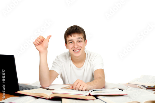 Photo: Student With Thumb Up Student With Thumb Up