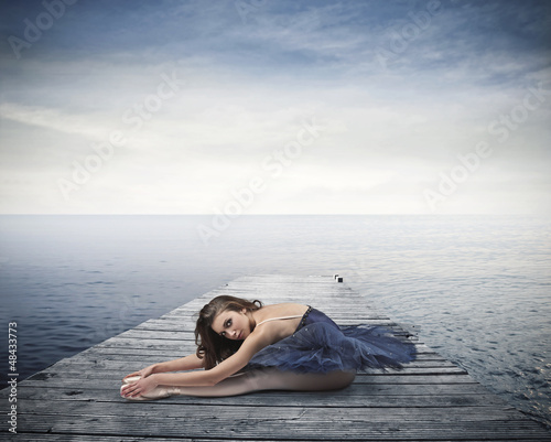 Photo: blue ballerina blue ballerina