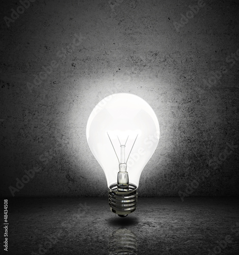 Photo: lightbulb with room lightbulb with room