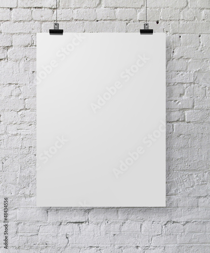Photo: white poster white poster