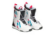 Snowboard boots isolated on white with clipping path.