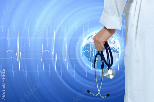 Photo: Illustration with heart beat Illustration with heart beat