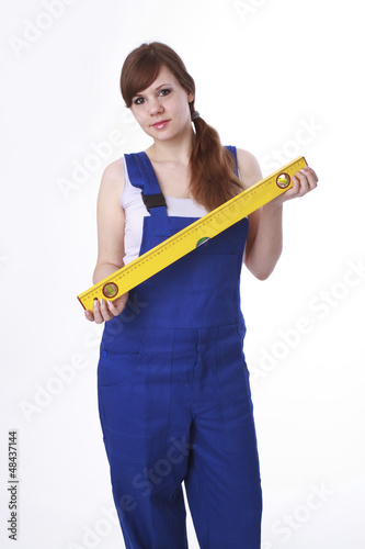 Photo: Heimwerkerin bei der Arbeit Heimwerkerin bei der Arbeit
